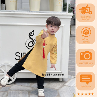 Áo dài cách tân bé trai áo daig ốp tay cho trẻ em đủ size từ 8-40 kg  kubinstore