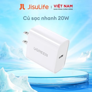  Củ sạc Nhanh JISULIFE X UGREEN 20W CD137 QC4.0 QC3.0| USB Type C| Sạc Nhanh PD