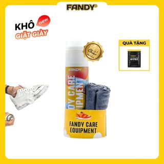 Chai Vệ Sinh Giày FANDY Xịt Giày Tạo Bọt Vệ Sinh Giày Trắng Tặng Kèm Khăn Bàn Chải 230ML
