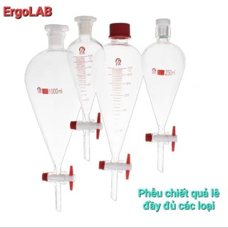 Phễu chiết quả lê 30ml 60ml 125ml 250ml 500ml 1000ml 2000ml phễu tách chiết tinh dầu bình tách chiết tinh dầu