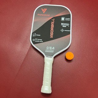 Vợt Pickleball Vigorball Professional dày 16mm nặng 230g, bề mặt carbon nhám bám bóng tặng kèm cuốn cán chặn mồ hôi tay