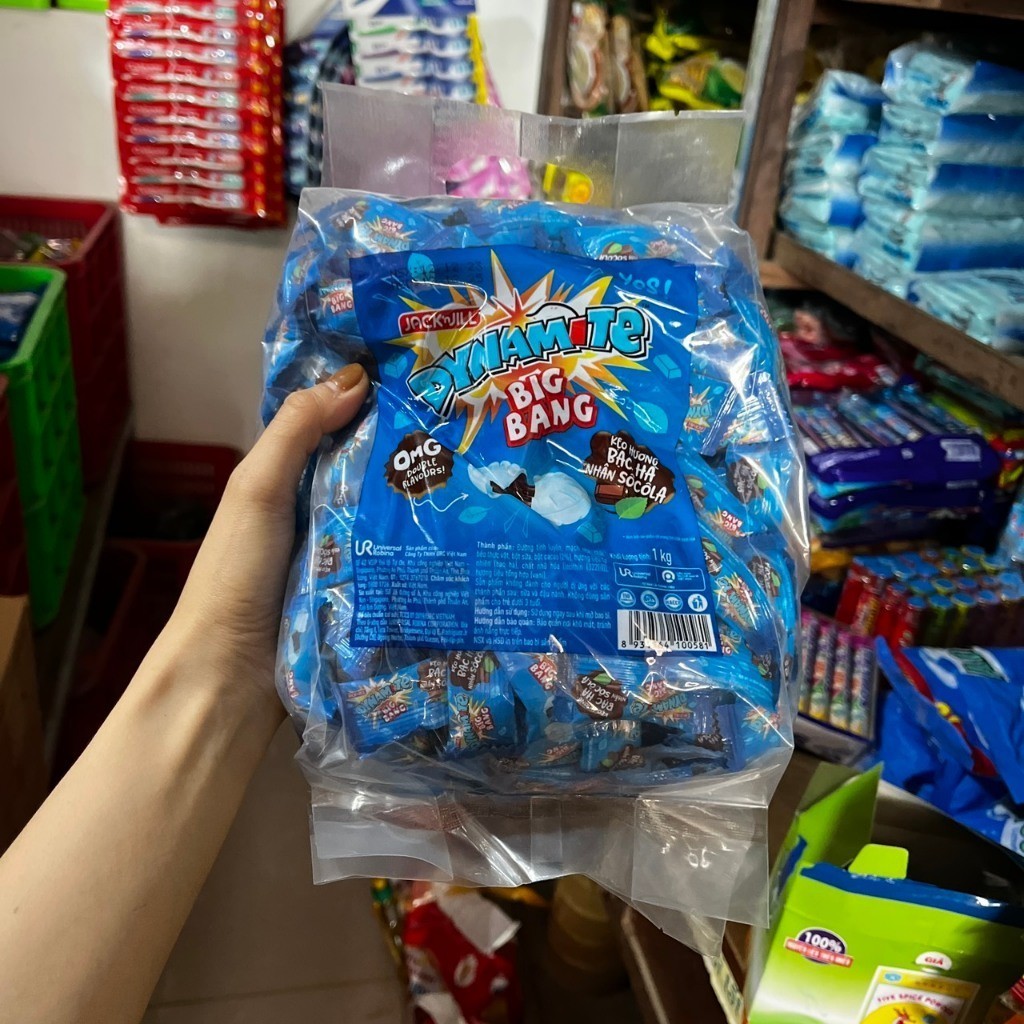  Túi 1KG kẹo Dynamite BigBang bạc hà nhân socola 
