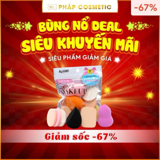 Combo 6 bông phấn trang điểm makeup