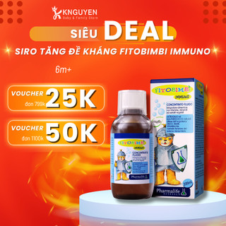 Siro Tăng Đề Kháng Fitobimbi Immuno Hỗ Trợ tăng Đề Kháng Toàn Thân Cho Trẻ Từ Italy Chai 200ml