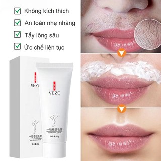 Kem Tẩy Lông Râu Vĩnh Viễn Cho Giới 60g kem tẩy lông bikini tẩy lông vùng kín, nách, tay, chân, Tẩy lông không đau