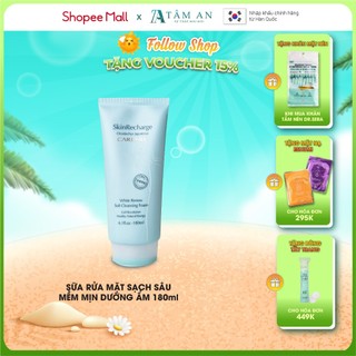 Sữa rửa mặt trắng da dưỡng ẩm tạo bọt rửa mặt dịu nhẹ srm CARE:NEL WHITE RENEW SOFT CLEANSING FOAM 180ml