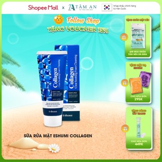 Sữa rửa mặt phục hồi da tăng sinh collagen eshumi collagen clear soothing foam cleansing 100ml