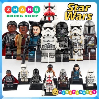Đồ chơi Xếp hình Star Wars Stormtrooper - Gideon Cara Dune - Death Trooper Greef Carga Mandalorian Minifigures WM6099