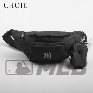 Túi Bao Tử Đeo Chéo Mini MLB Logo Kim Loại NY Vải Da Chống Nước, Túi Đeo Bụng ,Đeo Ngực Bán Hàng _CHOIE TX01
