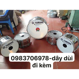 Trống inox đoàn đội Yamaha bộ 5quả kèm dây dùicam kết chuẩn chất lượng loại1