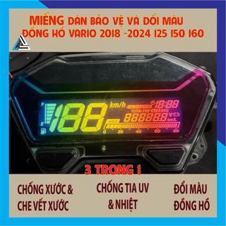Miếng dán đổi màu và bảo vệ đồng hồ vario 125 150 160 2018-2024