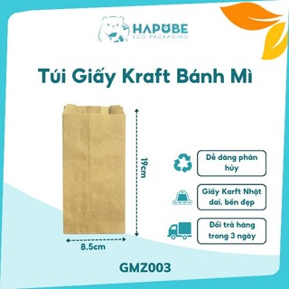 100 Túi giấy kraft B1 8.5x4x19cm GMZ003