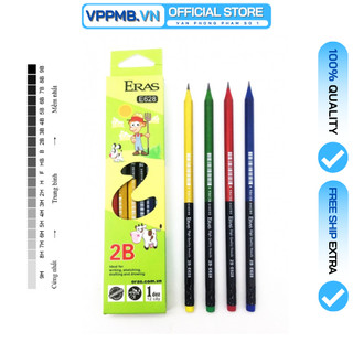 1 chiếc bút chì 2b eras có tẩy, viết chì 2b