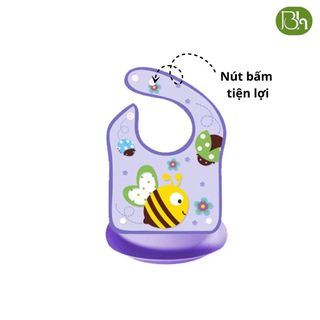 Yếm chống thấm có máng cứng cho bé