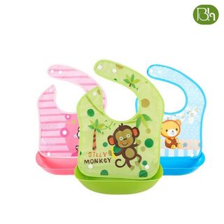 Yếm chống thấm có máng cứng cho bé
