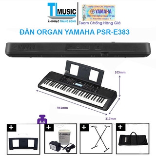 [Chính Hãng] Yamaha PSR-E383 - Đàn Organ (Keyboard) Yamaha 61 Phím PSR E383 Kèm phụ kiện