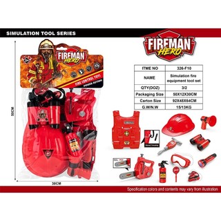 Đồ chơi cứu hỏa trẻ em – bộ xe cứu hỏa mô phỏng nhập vai lính cứu hỏa toptoy, đồ chơi giáo dục sớm