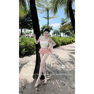 Siêu bikini đi biển quần sooc tầng cute