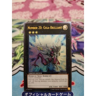 Thẻ bài Yugioh chính hãng Number 20: Giga-Brilliant - ZTIN-ENV02 - Ultimate Rare