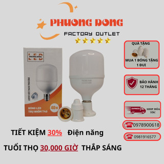 Bóng Búp led trụ ánh sáng trắng Phương Đông