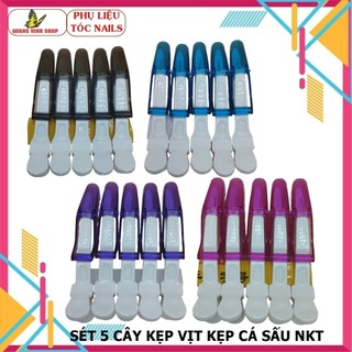 Sét 5 cây kẹp cá sấu kẹp vịt cho tóc NKT