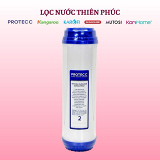 Lõi Lọc Nước Số 2 UDF Protecc 10 Inch - Lõi Lọc Khử Mùi , Kim Loại Nặng - Lõi Than Hoạt Tính Dùng Cho Bộ Lọc Thô