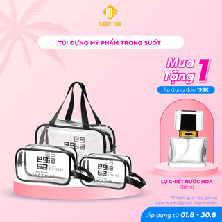 Túi đựng mỹ phẩm trong suốt, đựng đồ trang điểm cá nhân ,túi du lịch tiện dụng chống thấm nước