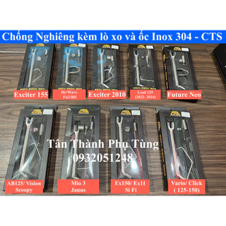 Chống nghiêng kèm lò xo và ốc inox 304 cts :exciter, winner, sonic, wave, dream, lead, ab, future, rs .
