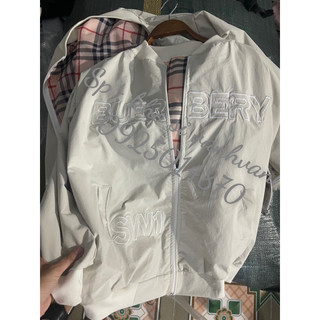 Bomber gió bbr 2 lớp lót thêu chữ ảnh thật