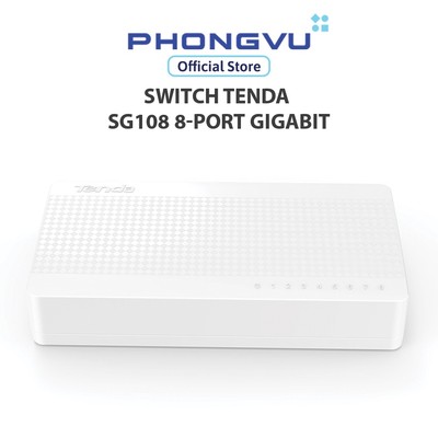 Thiết bị mạng/ Switch Tenda 8P S108 - Bảo hành 36 tháng