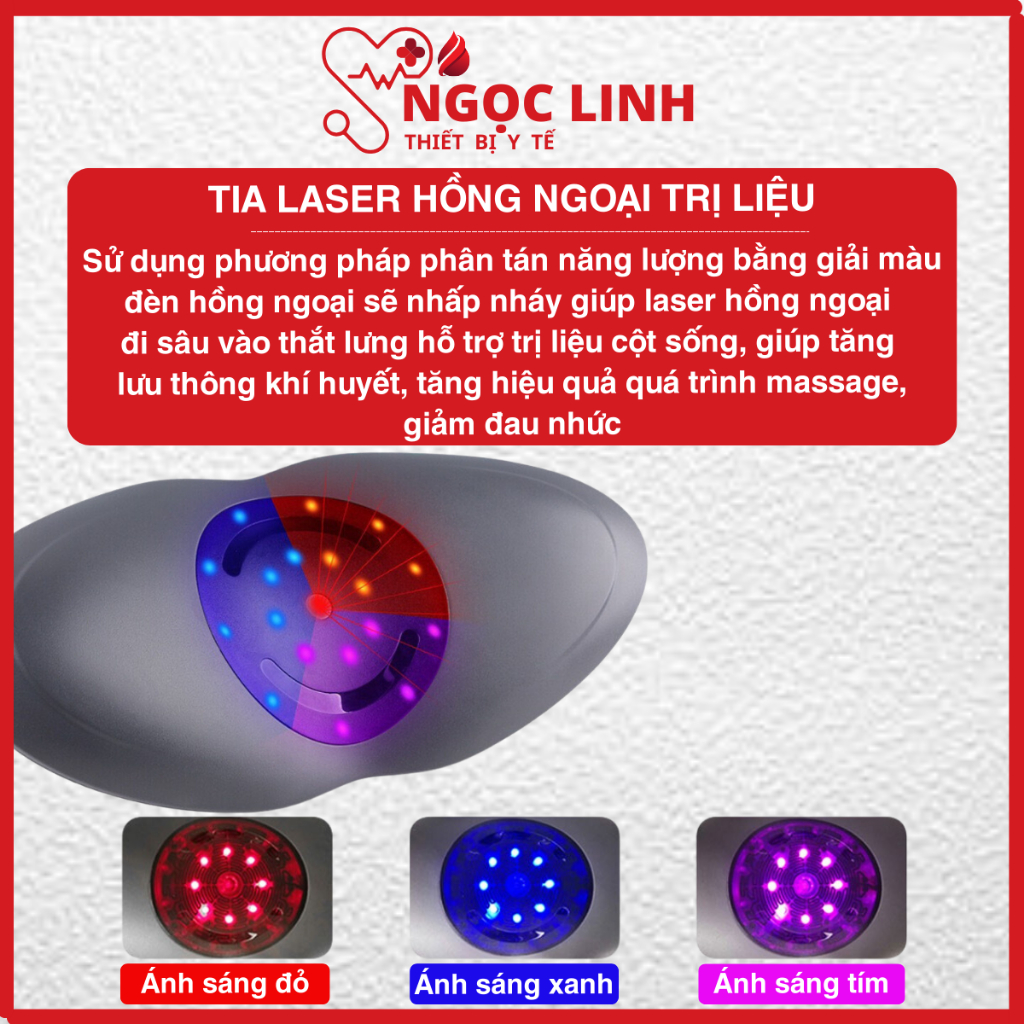 Máy Massage Thắt Lưng Hồng Ngoại ST-1201C [BẢO HÀNH 24 THÁNG] Giảm Đau Thắt Lưng, Hỗ Trợ Điều Trị Thoát Vị Đĩa Đệm...