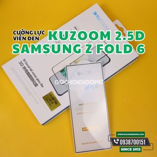 Miếng dán cường lực Kuzoom Samsung Galaxy Z Fold 6 viền đen gần full