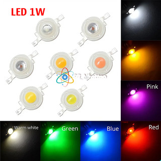 Chip LED Luxeon 1W 3V~4V Trắng / Xanh / Đỏ / Tím / Vàng - Đế nhôm các loại