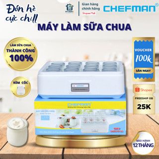 Máy Làm Sữa Chua Tự Động Chefman Chính Hãng, Tỷ Lệ Làm Thành Công Sữa Chua 99% , BH 12 tháng