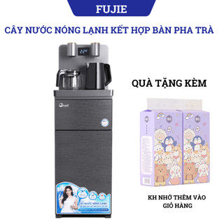 Cây nước nóng lạnh kết hợp bàn pha trà, cafe FujiE TBH1332E điều khiển từ xa, Hàng chính hãng, Bảo hành 24 tháng