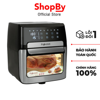 Nồi chiên không dầu FUJIHOME A12DB, dung tích 12 lít, đa chức năng, công suất mạnh 1800w, cảm ứng