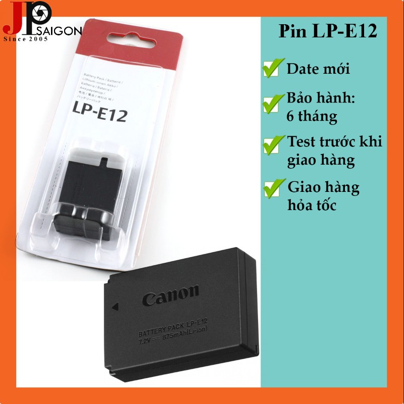 Pin thay thế pin máy ảnh LP-E12