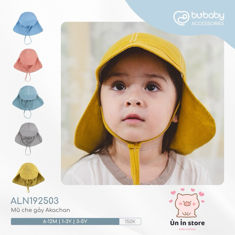 Bubaby Mũ che gáy Akachan chất liệu Linen - ALN192503