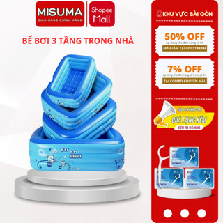 Bể Bơi Bốn Mùa Misuma - 3 Tầng, Kích Thước Lớn, Siêu Dày, Siêu Bền Cho Bé Vui Chơi Thoả Thích