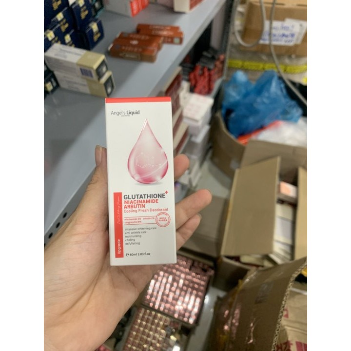 Lăn Nách Khử Mùi Angel Liquid Giảm Thâm Nách 7Day Angel Liquid Glutathione+ Niacinamide Fresh Deodorant 60ml