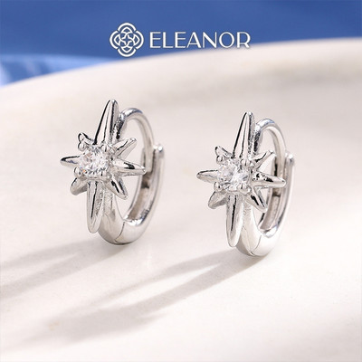 Bông tai nữ chuôi bạc 925 Eleanor Accessories thiết kế ngôi sao phụ kiện trang sức khuyên tai 7928