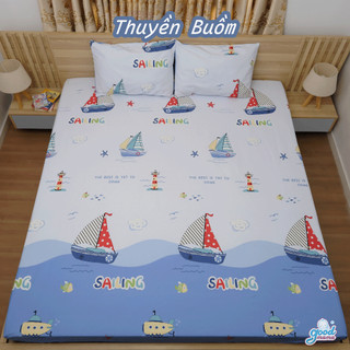 Ga Giường Chống Thấm Cotton Cao Cấp Goodmama Chính Hãng Bảo Hành 6 Tháng