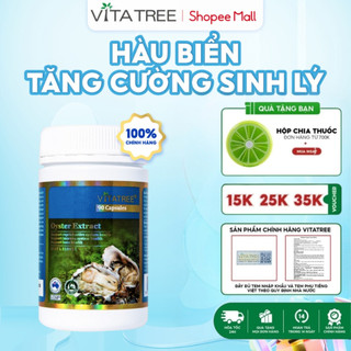 Tinh chất hàu biển Vitatree Oyster Extract tăng cường sinh lý nam của Úc hộp 90 viên
