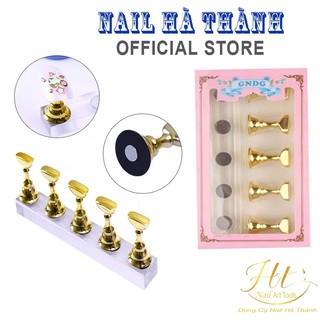 Đế gắn móng giả chân đế nam châm màu vàng