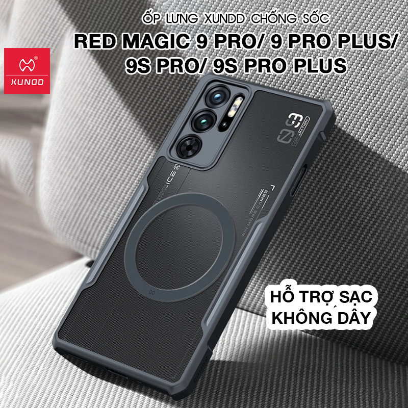 Ốp lưng XUNDD Red Magic 9 Pro/ 9 Pro Plus/ 9S Pro/ 9S Pro Plus - Hỗ trợ sạc không dây (BEETLE MAGNET