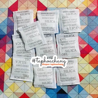 10 gói hút ẩm đa năng an toàn Silicagel [1g/gói] - hút ẩm sách truyện, quần áo, giày dép, thực phẩm