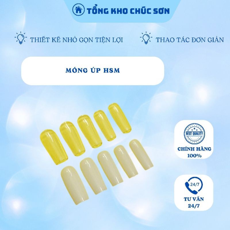 Móng Úp Hsm Lẻ Side [0,1,2,3,4,. 5,6,7,8,9 ] Túi Gồm 50 Móng