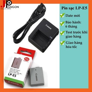 PIN SẠC MÁY ẢNH CANON THAY THẾ CHO PIN LP-E5