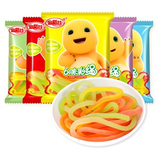 Kẹo Dẻo Trái Cây Sợi Dài Khủng Long Vàng (Bán Lẻ 1 Gói)