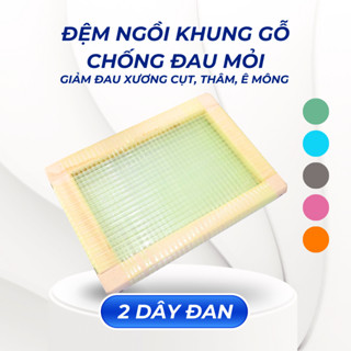 Đệm lót ghế ngồi may công nghiệp khung gỗ mát mẻ thoáng khí